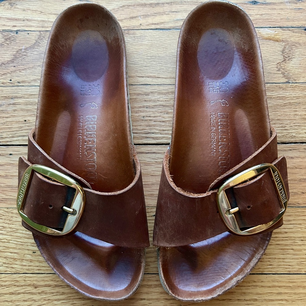 Birkenstock Madrid leather big buckle sandals